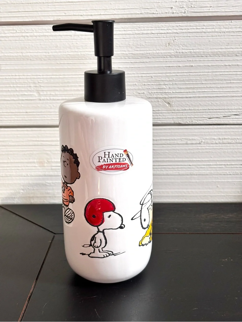 Peanuts Gang Snoopy Charlie Brown Football Soap Lotion Dispenser NEW